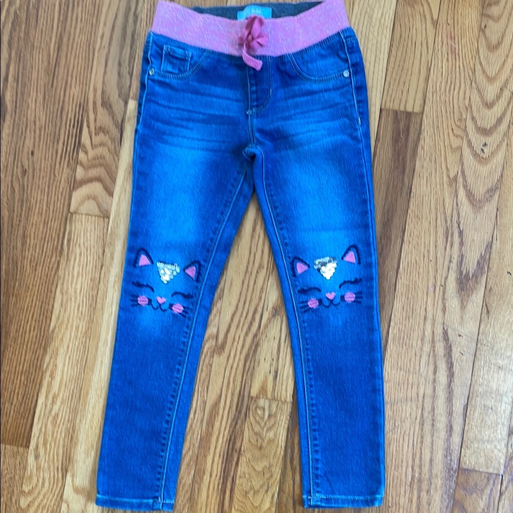 (LAST CHANCE DONATING 4/20)Kitty cat knee jegging